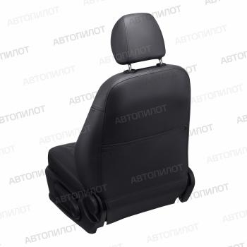 13 549 р.  Чехлы на сиденья Алькантара ромб (8 мест сплош. экокожа) Автопилот Volkswagen Caravelle T6 дорестайлинг (2015-2019) (черный/темно-серый)  с доставкой в г. Майкоп. Увеличить фотографию 5