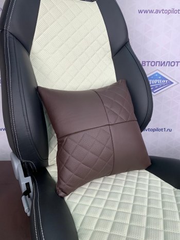 419 р. Подушки в салон автомобиля (Модель №1) экокожа РОМБ  podr033  с доставкой в г. Майкоп. Увеличить фотографию 1