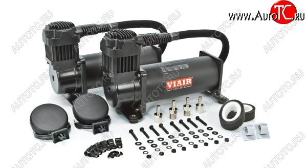 45 999 р. Комплект из 2-х компрессоров VIAIR 444C, черный матовый Viair 44442  с доставкой в г. Майкоп