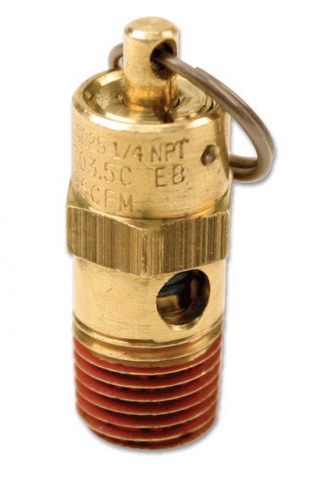 1 639 р. Клапан предохранительный VIAIR 155 PSI, 14M Viair 92155  с доставкой в г. Майкоп. Увеличить фотографию 1