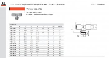 569 р. Фитинг тройник цанговый поворотный Camozzi 7432 10-38 Camozzi 7432 10-38  с доставкой в г. Майкоп. Увеличить фотографию 4