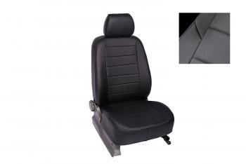 Чехлы для сидений (экокожа) Seintex  KIA Sportage ( 3 SL,  4 QL,  5 NQ5) (2010-2025) дорестайлинг, рестайлинг (черный)