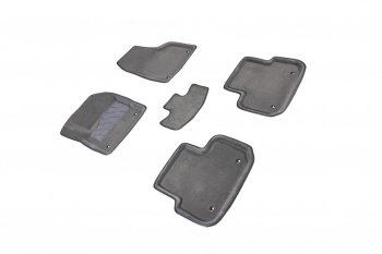 Комплект ковриков салона (ворсовые, 3D) SEINTEX Land Rover Discovery Sport L550 дорестайлинг (2014-2019) (Серый)