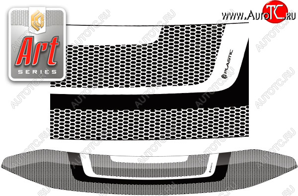 1 999 р.  Дефлектор капота CA-Plastic  Volkswagen Multivan  T5 (2009-2015) рестайлинг (Серия Art серебро)  с доставкой в г. Майкоп