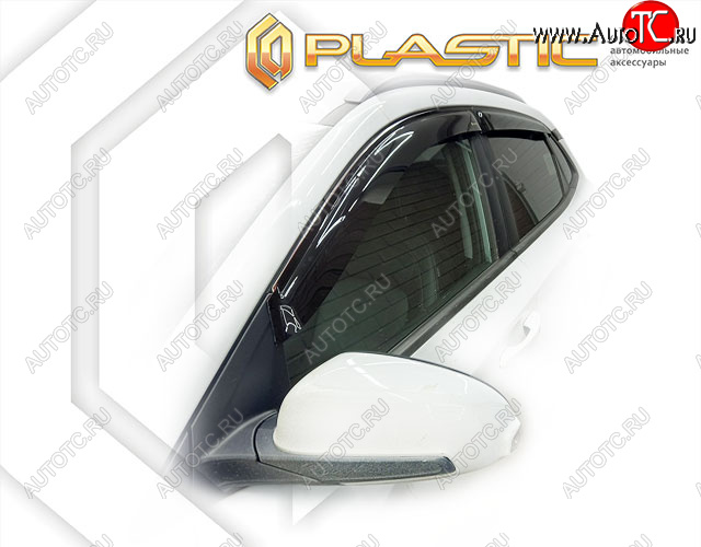 1 999 р. Дефлектора окон CA-Plastic Hyundai Kona OS дорестайлинг (2017-2021) (classic полупрозрачный)  с доставкой в г. Майкоп