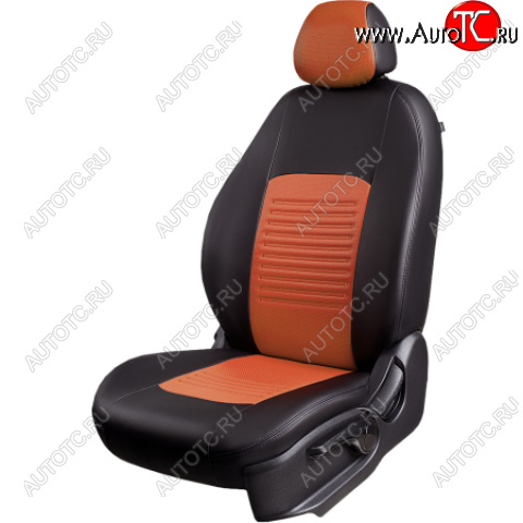 5 799 р. Комплект чехлов для сидений (РЗСиС 60/40 Илана+Орегон) ТУРИН Lord Autofashion  Chevrolet Niva  2123 (2002-2020) дорестайлинг, рестайлинг (черный, вставка коричневая/беж, строчка черная )  с доставкой в г. Майкоп