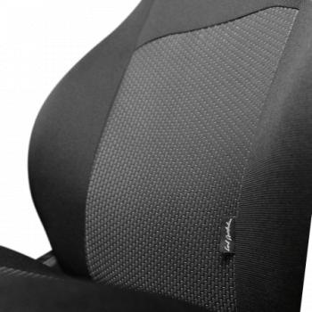5 699 р. Комплект чехлов для сидений (ЦЗС 2П Жаккард) Дублин Lord Autofashion  Лада 2108 - 2115 (черный, вставка Зигзаг серая)  с доставкой в г. Майкоп. Увеличить фотографию 8