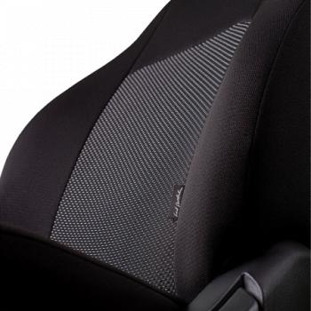 5 549 р. Комплект чехлов для сидений (ЦЗС Жаккард) Дублин Lord Autofashion  Лада Нива 4х4  2121 (1977-2019) 3 дв. дорестайлинг (черный, вставка Ёж белая)  с доставкой в г. Майкоп. Увеличить фотографию 4