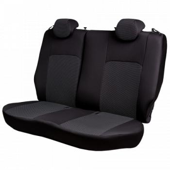 5 549 р. Комплект чехлов для сидений (ЦЗС Жаккард) Дублин Lord Autofashion  Лада Нива 4х4  2121 (1977-2019) 3 дв. дорестайлинг (черный, вставка Ёж белая)  с доставкой в г. Майкоп. Увеличить фотографию 5