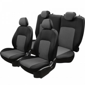 5 549 р. Комплект чехлов для сидений (ЦЗС Жаккард) Дублин Lord Autofashion  Лада Нива 4х4  2121 (1977-2019) 3 дв. дорестайлинг (черный, вставка Зигзаг серая)  с доставкой в г. Майкоп. Увеличить фотографию 4