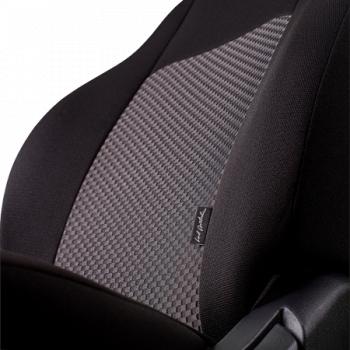 5 549 р. Комплект чехлов для сидений (ЦЗС Жаккард) Дублин Lord Autofashion  Лада Нива 4х4  2121 (1977-2019) 3 дв. дорестайлинг (черный, вставка Стежок серая)  с доставкой в г. Майкоп. Увеличить фотографию 4