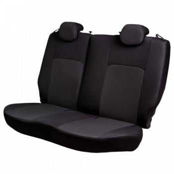 5 549 р. Комплект чехлов для сидений (ЦЗС Жаккард) Дублин Lord Autofashion  Лада Нива 4х4  2121 (1977-2019) 3 дв. дорестайлинг (черный, вставка Стежок серая)  с доставкой в г. Майкоп. Увеличить фотографию 5