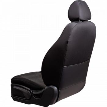 5 549 р. Комплект чехлов для сидений (ЦЗС Жаккард) Дублин Lord Autofashion  Лада Нива 4х4  2121 (1977-2019) 3 дв. дорестайлинг (черный, вставка Стежок серая)  с доставкой в г. Майкоп. Увеличить фотографию 8