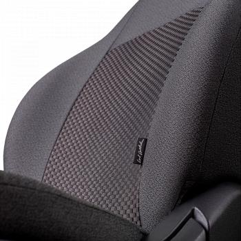 5 249 р. Комплект чехлов для сидений (ЦЗС Жаккард) Дублин Lord Autofashion  Лада Нива 4х4  2121 - нива 4х4  2121 (серый, вставка Стежок серая)  с доставкой в г. Майкоп. Увеличить фотографию 7