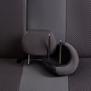 5 249 р. Комплект чехлов для сидений (ЦЗС Жаккард) Дублин Lord Autofashion  Лада Нива 4х4  2121 - нива 4х4  2121 (серый, вставка Стежок серая)  с доставкой в г. Майкоп. Увеличить фотографию 8