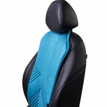 2 599 р. Накидка на сиденье (1 место Афины) ЛЮКС ст ВАН ВЭЙ Lord Autofashion   (бирюзовый, строчка темно-бирюзовая)  с доставкой в г. Майкоп. Увеличить фотографию 6