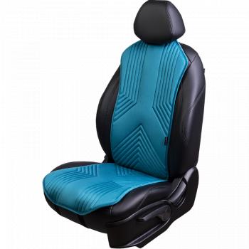 Накидка на сиденье (1 место Афины) ЛЮКС ст ВАН ВЭЙ Lord Autofashion  (бирюзовый, строчка темно-бирюзовая)