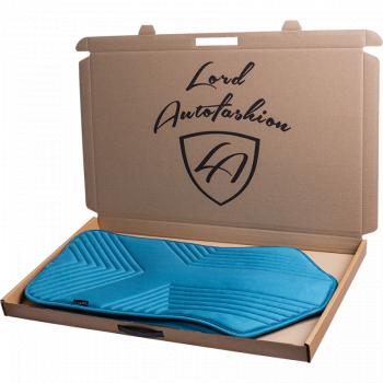 2 599 р. Накидка на сиденье (1 место Афины) ЛЮКС ст ВАН ВЭЙ Lord Autofashion   (бирюзовый, строчка темно-бирюзовая)  с доставкой в г. Майкоп. Увеличить фотографию 7