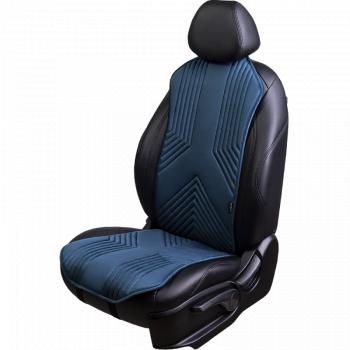 Накидка на сиденье (1 место Афины) ЛЮКС ст ВАН ВЭЙ Lord Autofashion  (мурена, строчка серо-голубая)