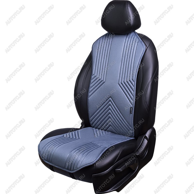 2 599 р. Накидка на сиденье (1 место Афины) ЛЮКС ст ВАН ВЭЙ Lord Autofashion   (серо-голубой, строчка серо-голубая)  с доставкой в г. Майкоп
