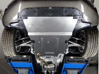 Защита картера и КПП ТСС Тюнинг Audi A4 B8 дорестайлинг, универсал (2007-2011) (алюминий 4 мм)