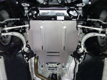 Защита КПП ТСС Тюнинг Audi A4 B9 дорестайлинг,седан (2016-2020) (алюминий 4 мм)