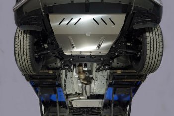 Защиты комплект (картер, кпп, бак) ТСС Тюнинг Chery Tiggo 8 PRO (2021-2025) (алюминий 4 мм)