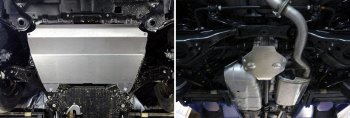 Защиты комплект (картер, кпп, задний дифференциал) ТСС Тюнинг Lexus RX350 AL10 рестайлинг (2012-2015) (алюминий 4 мм)