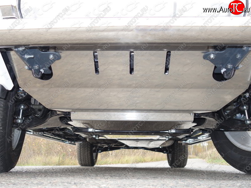 4 599 р. Защита картера ТСС Тюнинг  Mitsubishi Pajero  4 V90 (2006-2011) дорестайлинг (алюминий 4 мм)  с доставкой в г. Майкоп