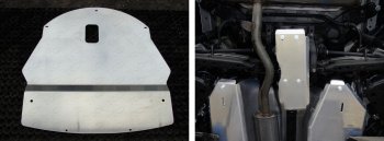 Защиты комплект (картер, кпп, дифференциал) ТСС Тюнинг Nissan Qashqai  2 (2013-2019) J11 дорестайлинг