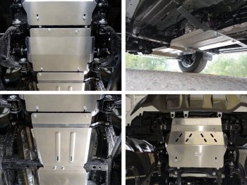 Защиты комплект (радиатор, картер, кпп, рк) ТСС Тюнинг Toyota Hilux  AN20,AN30 (2011-2016)  2-ой рестайлинг (алюминий 4 мм)