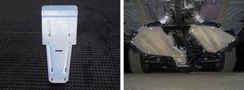 Защиты комплект (картер, кпп, бак, дифференциал) (двг-3-0 TDI) ТСС Тюнинг Volkswagen Touareg  CR (2018-2025) (алюминий 4 мм)