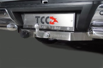 Фаркоп (тягово-сцепное устройство) TCC Тюнинг Dong Feng DF6 (2022-2025) пикап (крюк F, надпись DongFeng)
