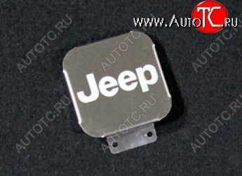 1 999 р. Заглушка на фаркоп с логотипом Jeep (на фаркопы TCC, нержавеющая сталь) TCC  Jeep Grand Cherokee  WK2 - Wrangler  JL  с доставкой в г. Майкоп
