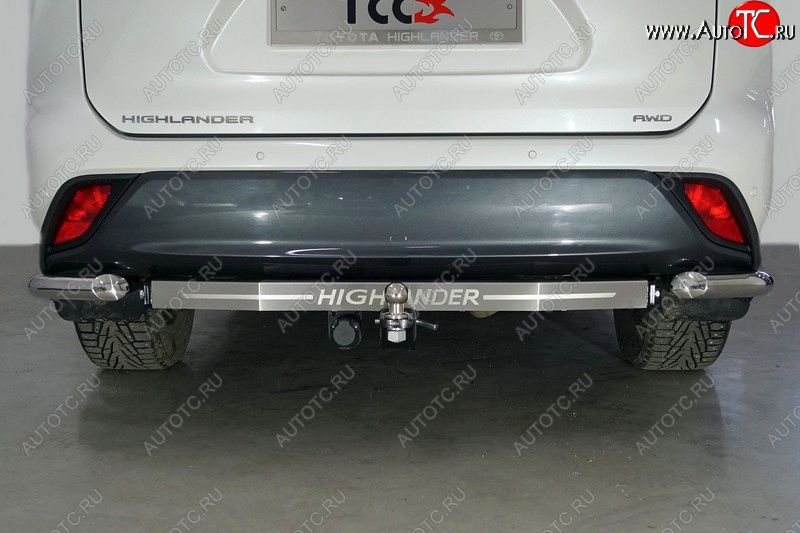 18 349 р. Фаркоп (тягово-сцепное устройство) TCC Тюнинг  Toyota Highlander  XU70 (2020-2025) (шар E, надпись Highlander)  с доставкой в г. Майкоп