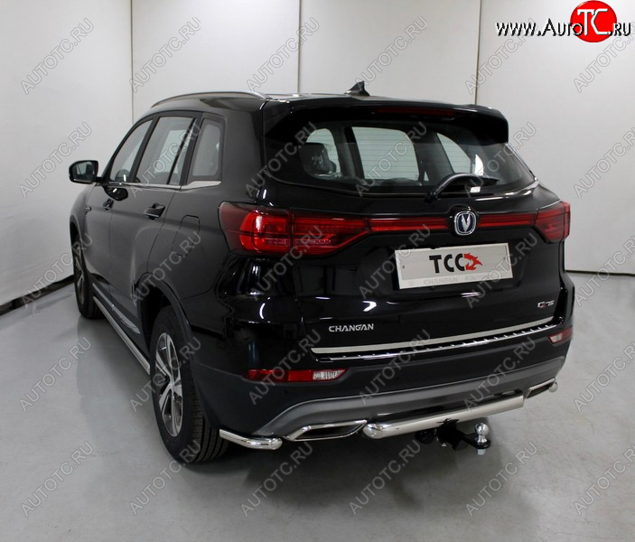 14 699 р. Защита задняя (нержавейка 60,3 мм), ТСС Тюнинг Changan CS75 1-ый рестайлинг (2018-2022)  с доставкой в г. Майкоп