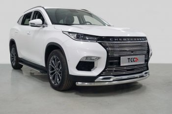 Защита переднего бампера нижняя d60,3 мм ТСС Тюнинг EXEED TXL (2020-2021)  дорестайлинг (нержавейка)