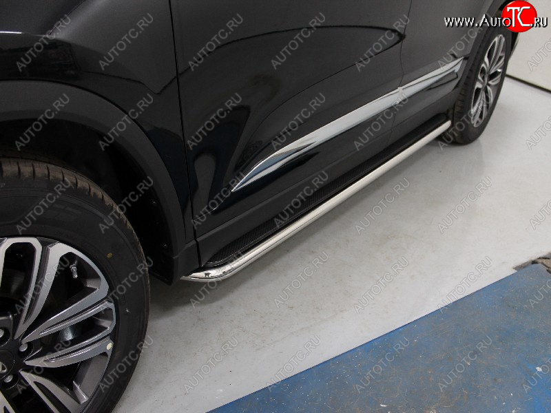 38 999 р. Пороги с площадкой 42,4 мм ТСС Тюнинг Chery Tiggo 8 1 T18 рестайлинг (2019-2023) (лист)  с доставкой в г. Майкоп