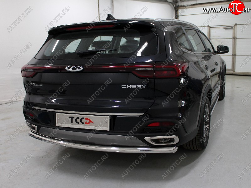 18 499 р. Защита задняя (нержавейка 60,3 мм), ТСС Тюнинг Chery Tiggo 8 (T18) рестайлинг (2019-2025)  с доставкой в г. Майкоп