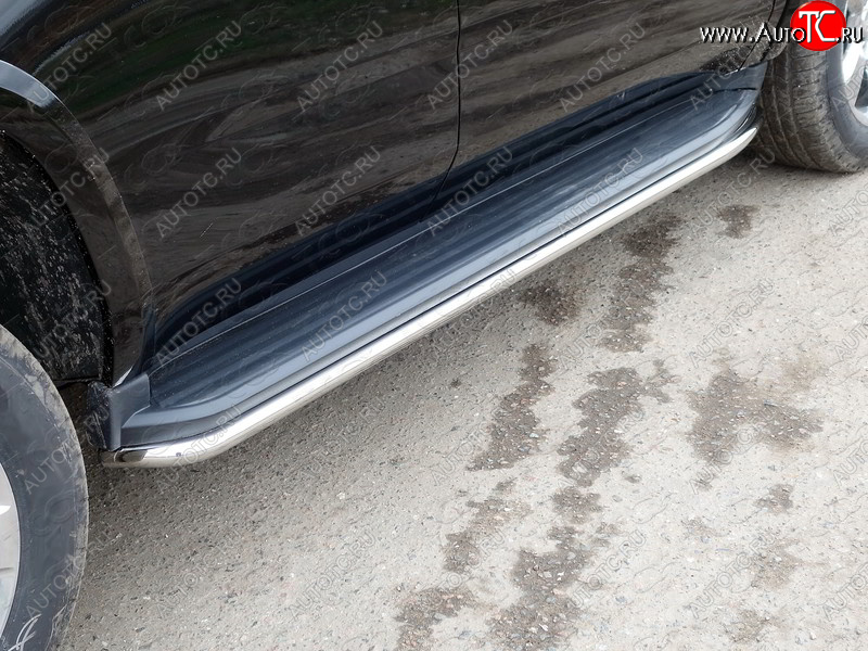 25 499 р. Защита порогов алюминий 50,8 мм, ТСС Тюнинг Chevrolet Tahoe K2UC (2014-2021)  с доставкой в г. Майкоп