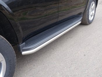 Защита порогов алюминий 60,3 мм, ТСС Тюнинг Chevrolet Tahoe  K2UC (2014-2021)