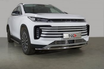 Защита переднего бампера нижняя d42,4 мм ТСС Тюнинг EXEED TXL (2021-2025) 1-ый рестайлинг (нержавейка)