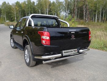 Защита кузова d76,1 мм (только для кузова) ТСС Тюнинг Fiat Fullback (2016-2018) (нержавейка)