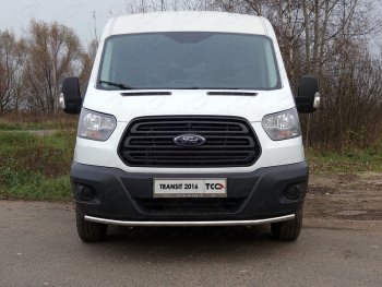 Защита переднего бампера нижняя 42,4 мм ТСС Тюнинг Ford Transit Connect (2013-2018) (нержавейка)