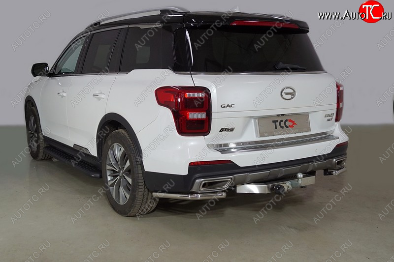 16 649 р. Защита заднего бампера (2.0T 4WD, уголки, d42,4 мм) TCC  GAC GS8 (2016-2023)  с доставкой в г. Майкоп