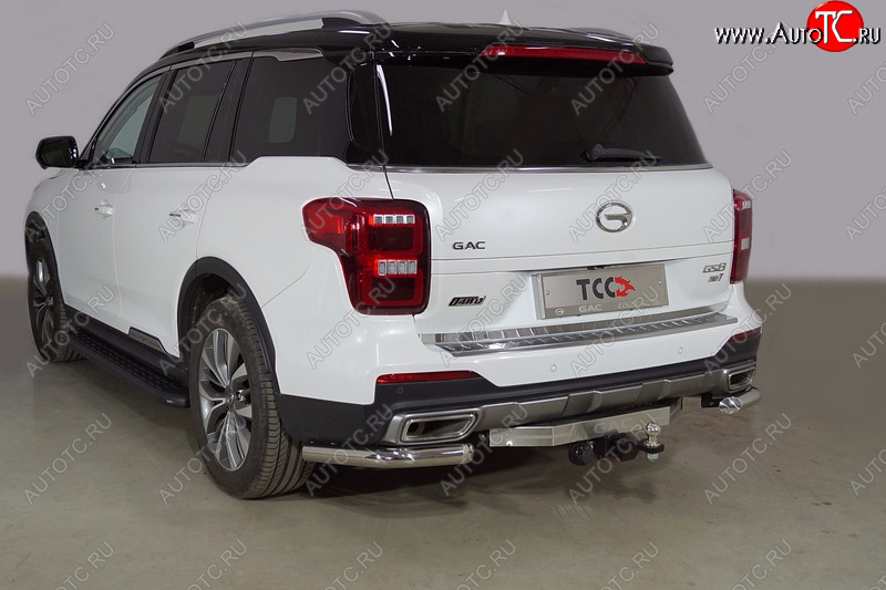 23 999 р. Защита заднего бампера (2.0T 4WD, уголки, d60,3 мм) TCC  GAC GS8 (2016-2023)  с доставкой в г. Майкоп