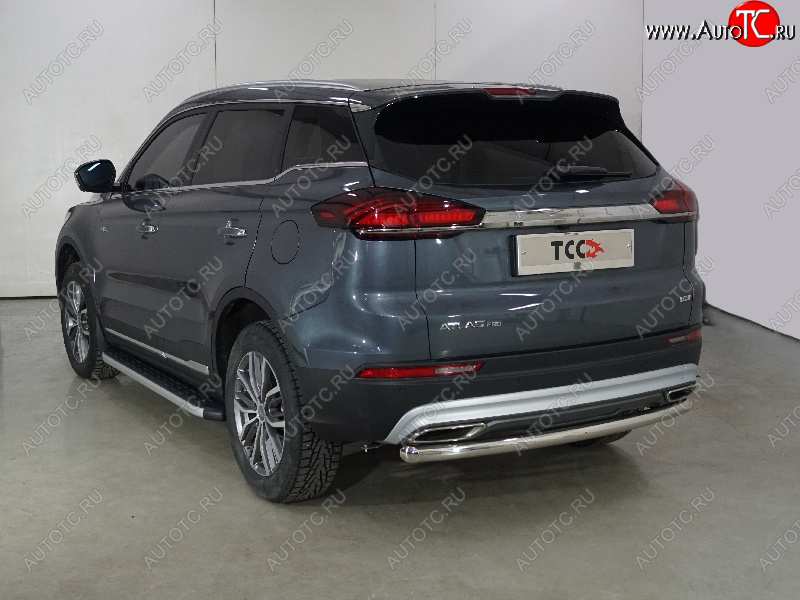 17 099 р. Защита задняя (центральная 60,3 мм) ТСС Тюнинг  Geely Atlas Pro  NL3 (2019-2025)  с доставкой в г. Майкоп