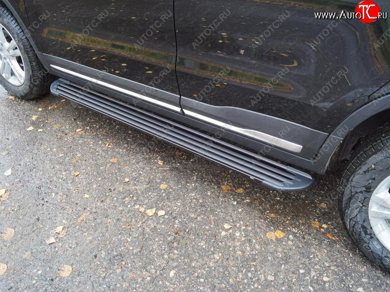 21 999 р. Пороги алюминиевые Slim Line ТСС Тюнинг  Geely Atlas  NL3 - Atlas Pro  NL3 (Black)  с доставкой в г. Майкоп