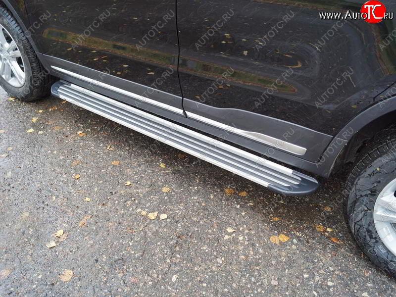 20 599 р. Пороги алюминиевые Slim Line ТСС Тюнинг  Geely Atlas  NL3 - Atlas Pro  NL3 (Silver )  с доставкой в г. Майкоп