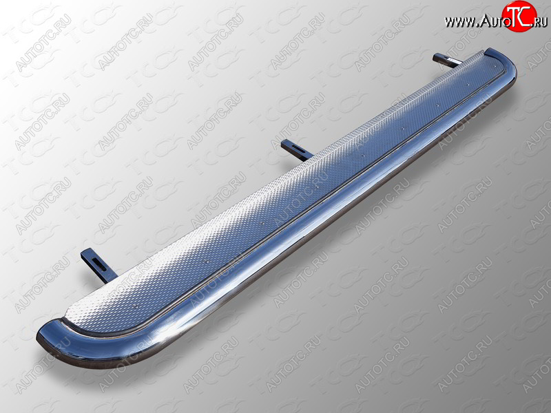 42 999 р. Пороги с площадкой 60,3 мм ТСС Тюнинг Geely Emgrand X7 2-ой рестайлинг (2019-2021) (нержавейка)  с доставкой в г. Майкоп